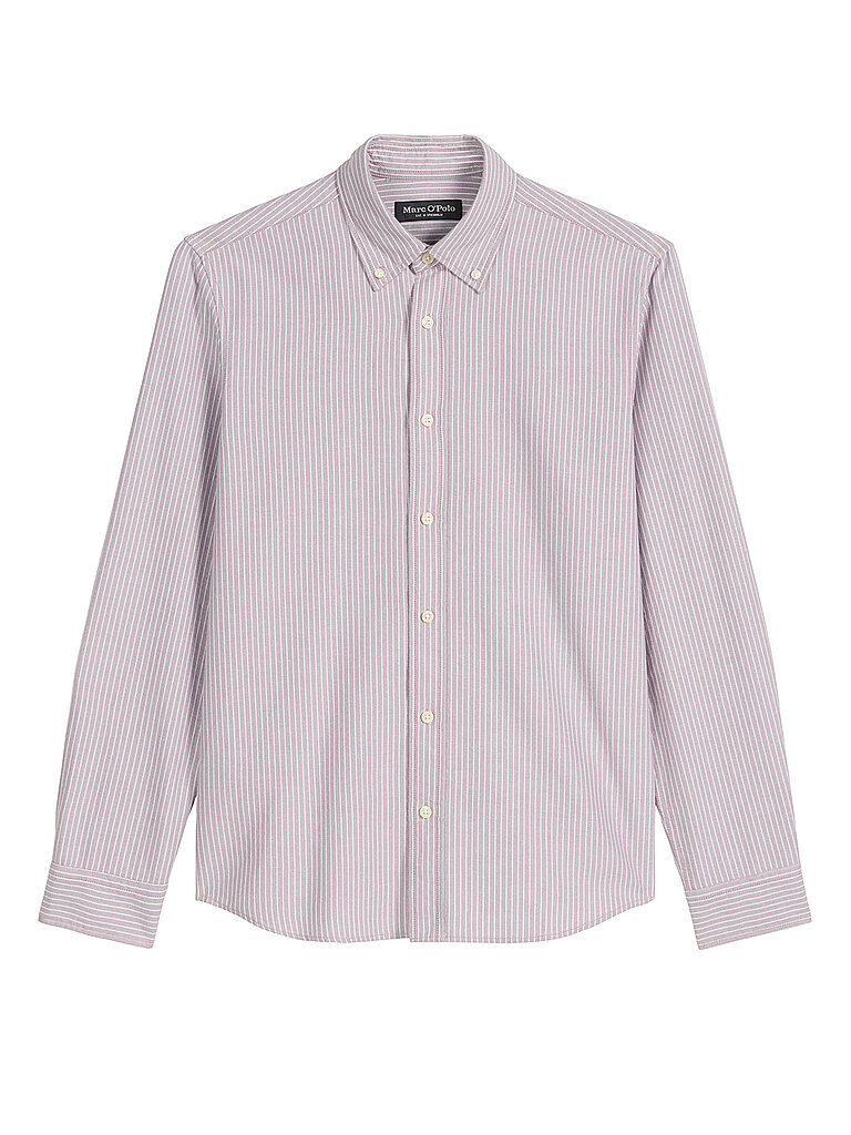 Langarmhemd MARC O'POLO, Herren, Gr. XXL, N-Gr, bright pink, Web, Obermaterial: 100% Baumwolle, regular fit, 2-Knopf-Manschette, Hemden, Oxford-Hemd, regular fit mit Button-Down-Kragen